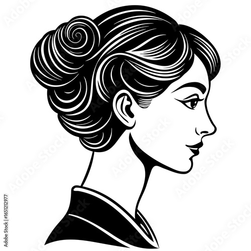 woman with long hair