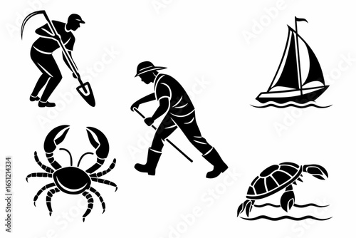 vector illustration of a man and woman