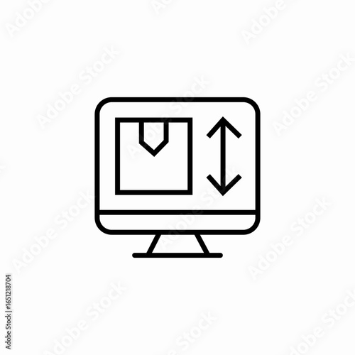 online product tracking icon sign vector