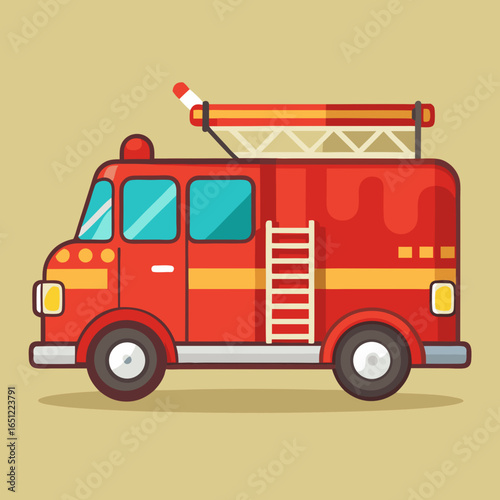 fire truck vector illustration
