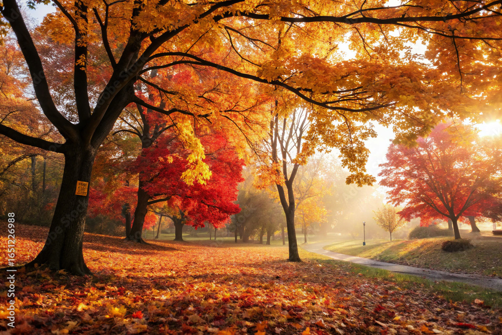 Fototapeta premium Maple leaves