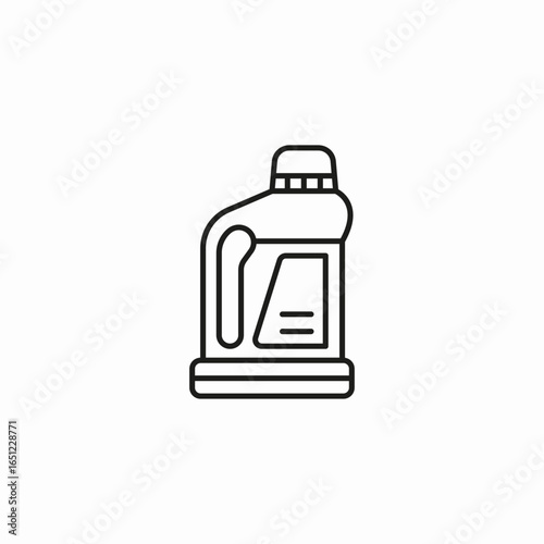 jug of cleaning liquid icon sign vector