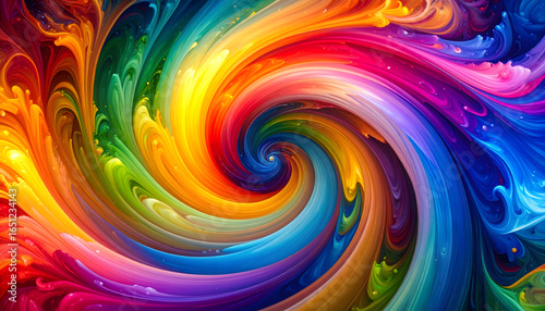 Colorful swirl abstract