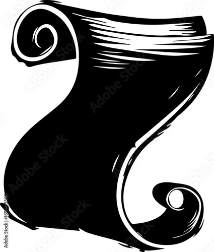 Vintage parchment scroll unfurling secrets, a timeless story waiting to be told