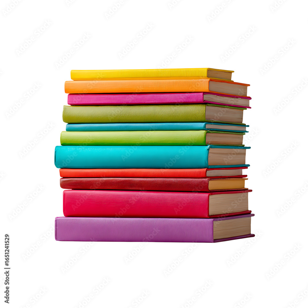 custom made wallpaper toronto digitalVibrant stack of colorful hardcover books offers a cheerful, modern aesthetic for educational or creative projects, bringing knowledge and imagination to life.