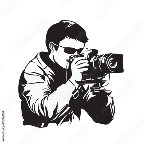 photographer with camera
