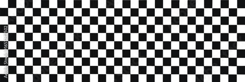 Vector illustration of checkered flag, finish line and chess pattern