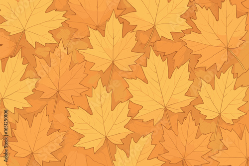 Autumn leaf pattern | fall foliage design | seasonal nature texture background vector