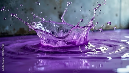 Purple liquid dynamic image display