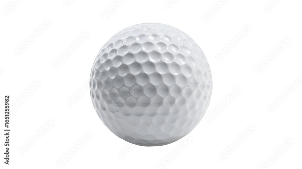 White Golf Ball Closeup Studio Shot Sport Equipment White Golf Ball Closeup Studio Shot Sport Equipment
