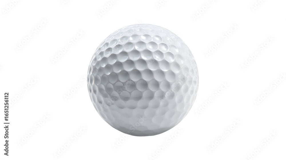 White Golf Ball Close Up Isolated Black Background White Golf Ball Close Up Isolated Black Background