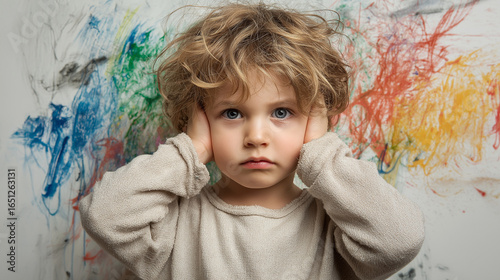 Disruptive, Impulse-Control, and Conduct. Disorders Depicting Emotional Turmoil and Behavioral Challenges. Global Developmental Delay, Intellectual Developmental Disorder - Children Mental Health