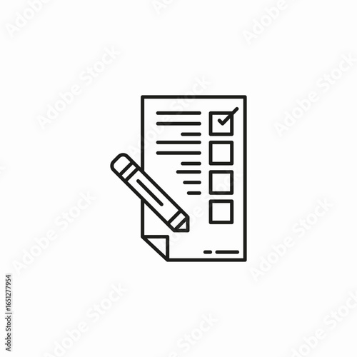 completed list document icon sign vector