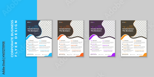 Professional Corporate Business Flyer Template Modern Vector Design for Marketing, Branding, Advertising, Events, Services, and Company Promotion, Creative A4 Poster and Business Brochure Layout