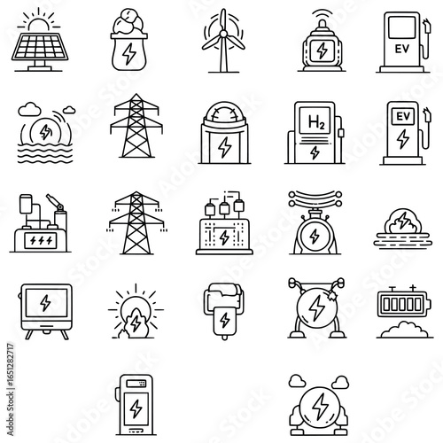 Energy & Power Icon Generative AI