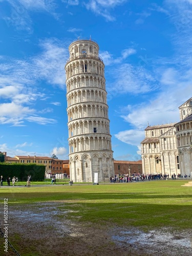 Schilderij op canvas leaning tower of pisa