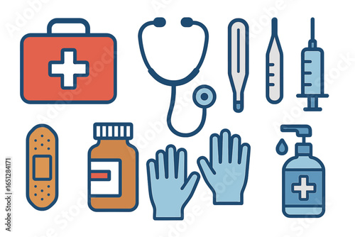Medical tools and supplies for health and safety