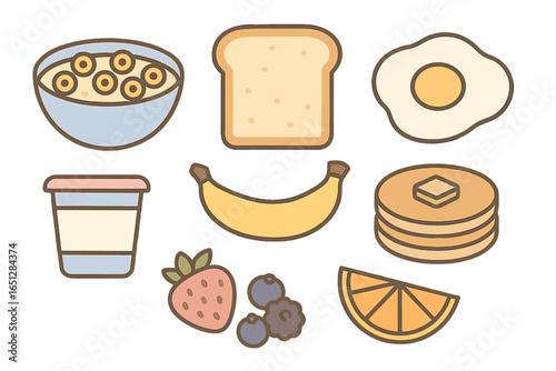 Healthy breakfast with fruits and grains for a nutritious start