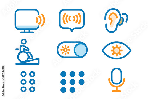 Accessible design elements for inclusive communication and technology