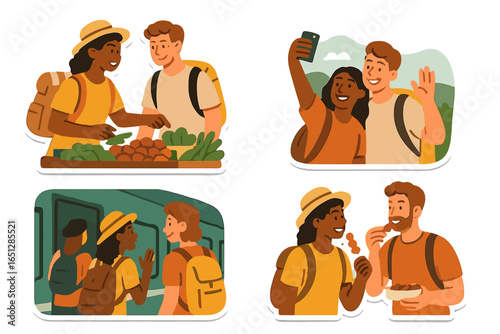 Enjoying local markets and friendly encounters during travel