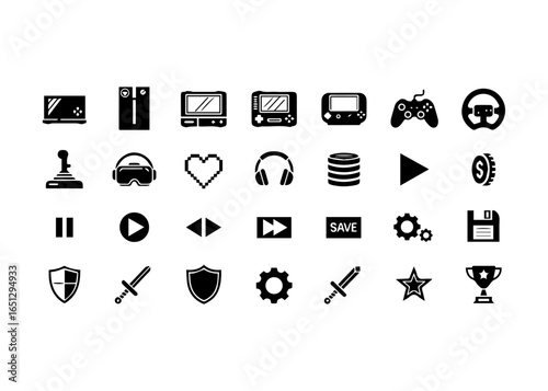 Collection of Gaming and Technology Icons