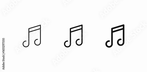 musical note sound icon sign vector