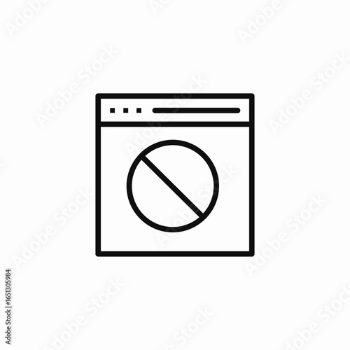 access denied forbidden icon sign vector