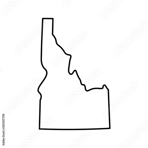 Idaho state map outline