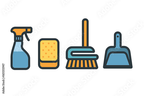 House cleaning supplies for efficient home maintenance tasks