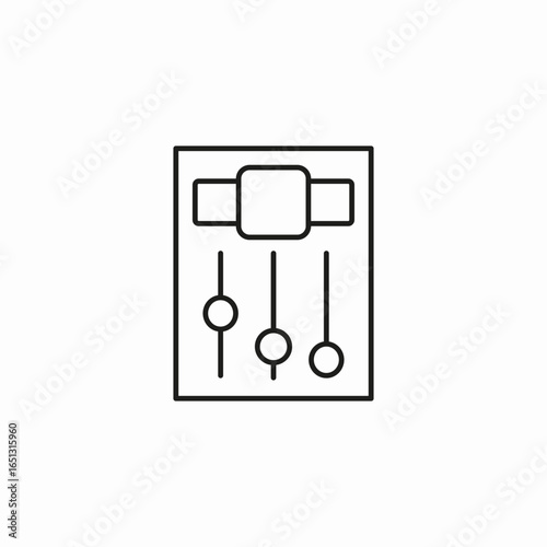 sliders audio mixer icon sign vector