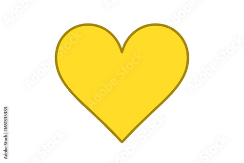 A golden heart symbol, characterized by its timeless shape and inviting color, emits a feeling of love, happiness, and tenderness, inspiring uplifting emotions and sincere bonds