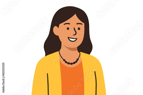 An elderly lady displays authentic delight and enthusiasm, her feelings are thrilled and ecstatic, vector illustration on a white background suitable for cards, websites, applications, and decorative