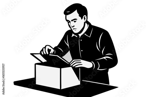 A person is seen unboxing a shipment of immune capsules in the comfort of their own home, symbolizing a wellness delivery