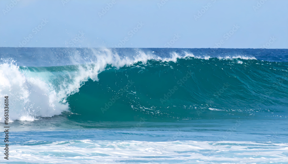 Fototapeta premium Powerful ocean wave crashing