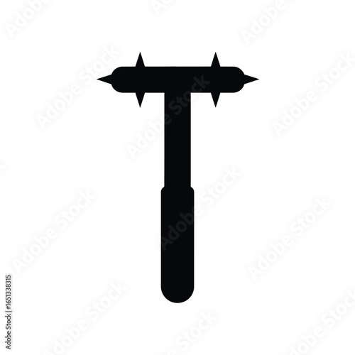 Spiked Mace Weapon Silhouette medieval combat