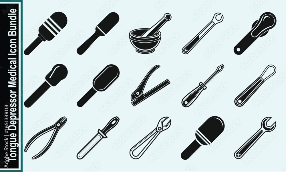 Medical Tools Icon Set Diverse Instruments for Healthcare & Diagnostics Medical Tools Icon Set Diverse Instruments for Healthcare & Diagnostics