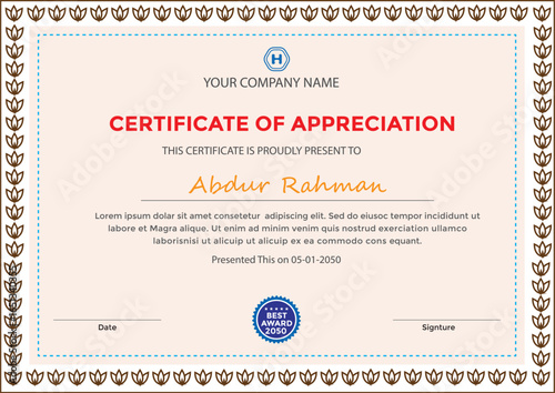 certificate template premium vector certificate