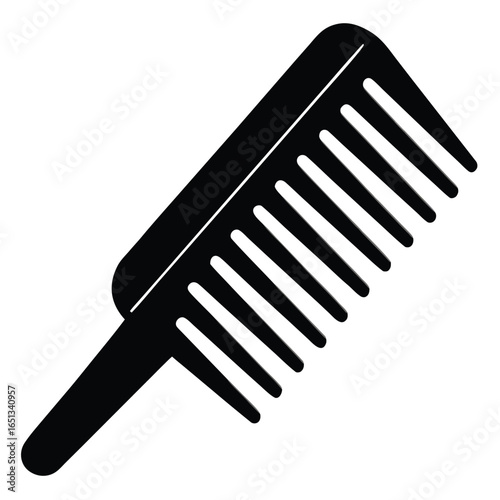 vector illustration of a comb