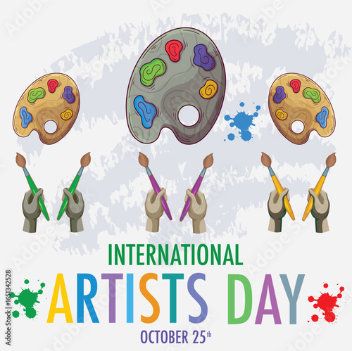 Honoring the creativity and contributions of artists worldwide on International Artist Day, October 25th.
