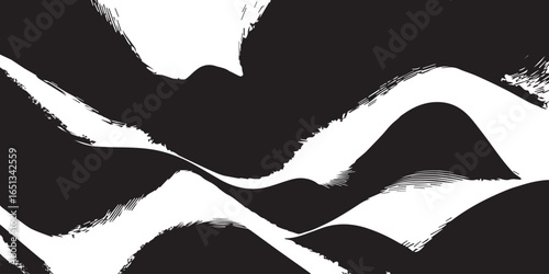 Experimental black and white halftone texture