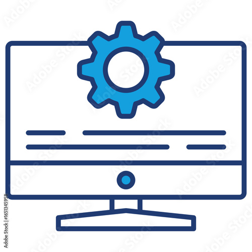 Operating System Blue Icon