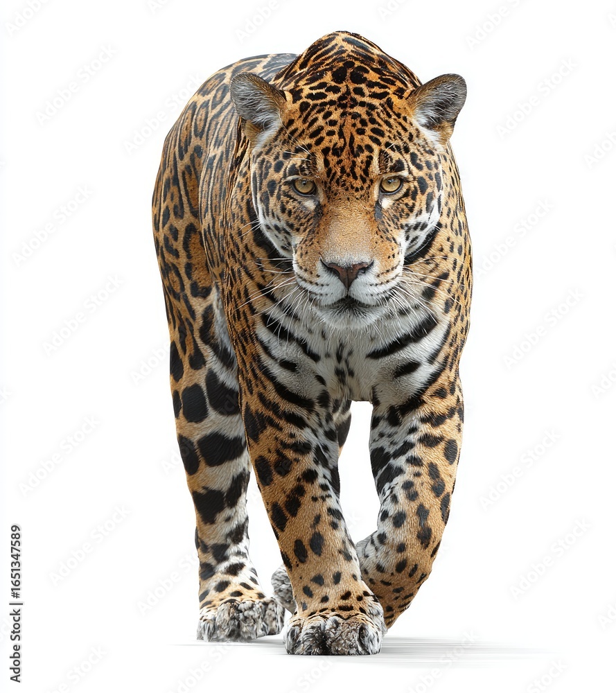 Obraz premium Jaguar striding forward