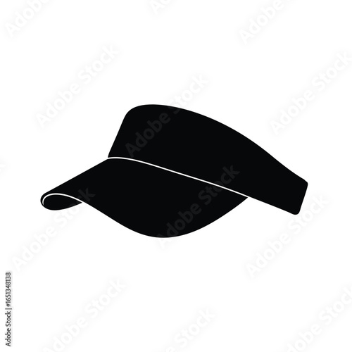 Black visor cap headwear accessory