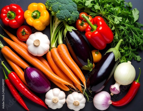 Fresh Colorful Vegetables Harvest.