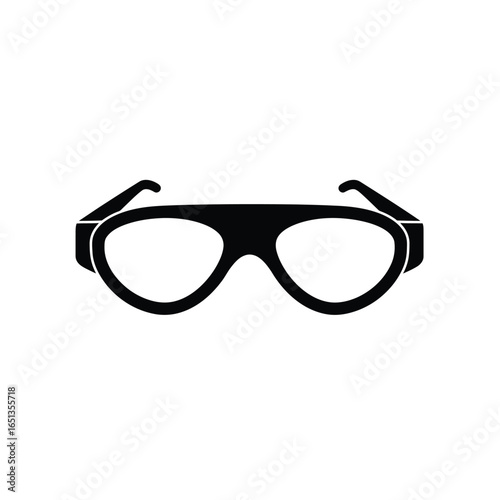 Black protective eyewear goggles protection