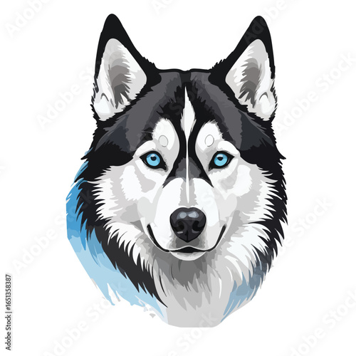 Husky vector logo editable file Eps