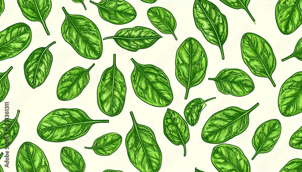 Spinach leaves pattern (1)