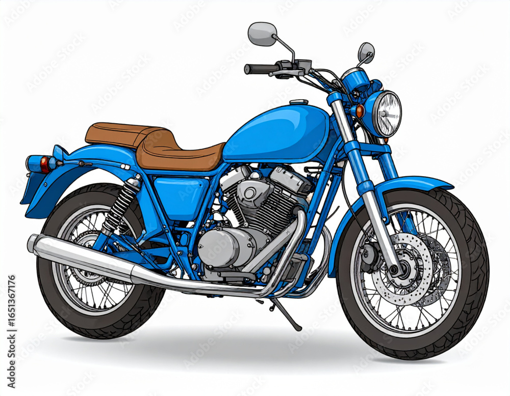 Obraz premium motorcycle isolated on white background