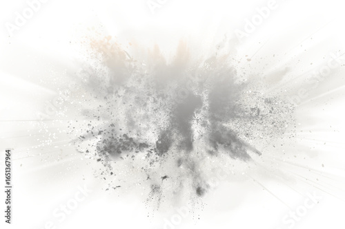 Abstract Grey Explosion, Dramatic, Textured Background