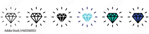 Brilliant Crystal, Carat Ring, and Precious Stone Symbols